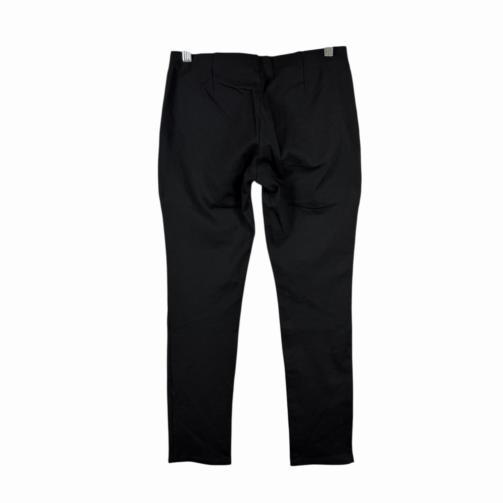 EILEEN FISHER Pants PP Petite Stretch Organic Cotton Slim Ankle Zip Twill Black - Picture 4 of 6